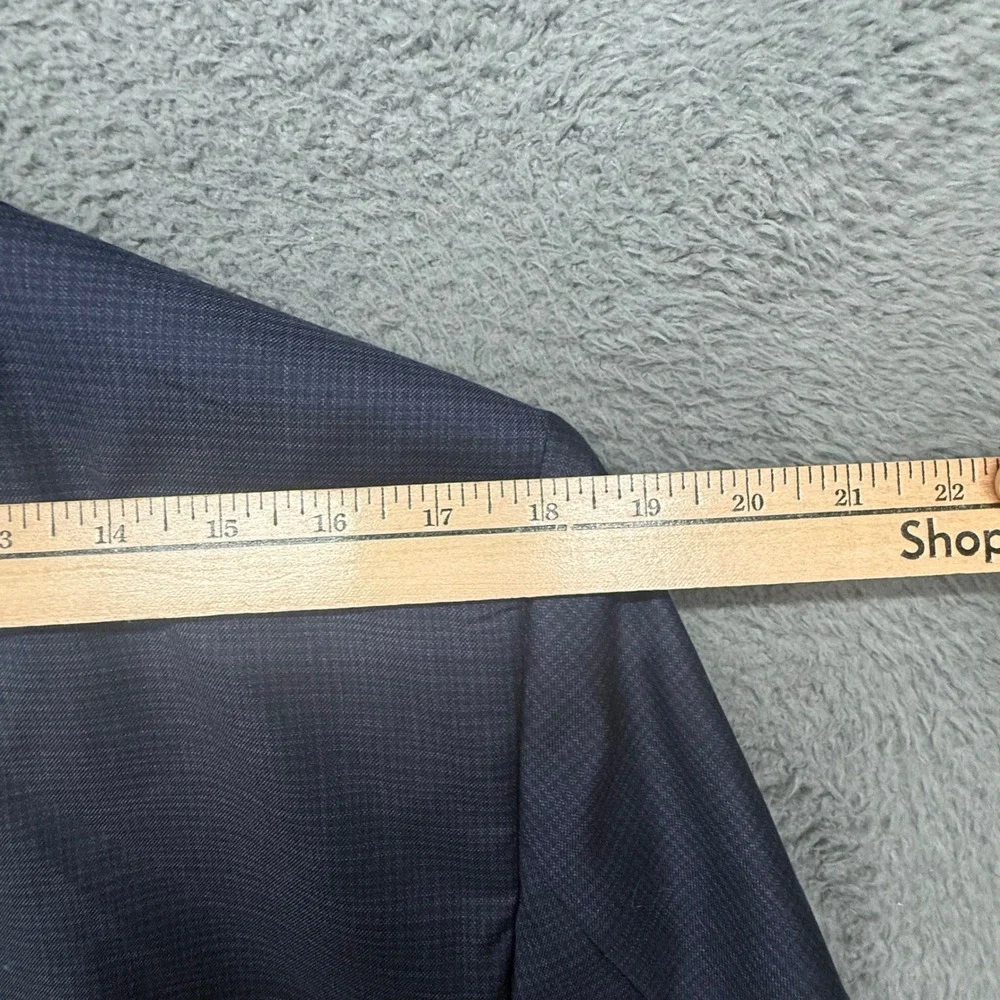 Saks Fifth Avenue Blazer Mens 38 Navy Ermenegildo Zegna Wool Sport Coat Italy